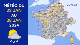 Météo du Lundi 22 au Dimanche 28 Janvier 2024 [upl. by Nahtaj]