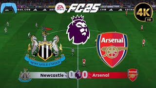 Newcastle United vs Arsenal  Premier League 2425 Full Match Gameplay  PS5  4K [upl. by Acebber]