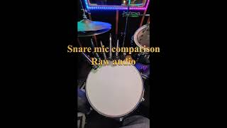 Budget snare mic comparison PGA56 SM57 PGA57 i5 DRST100 PDMIC78 [upl. by Ahseenak]