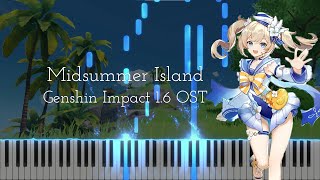 ｢Genshin Impact｣  Golden Apple Archipelago Nighttime OST 1  Version 16 Piano Arrangement [upl. by Uwton]