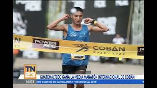 Guatemalteco gana la Media Maratón Internacional de Cobán [upl. by Atauqal168]