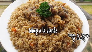 riz gras a la viande tchep facile a réaliser tchep [upl. by Arebma]