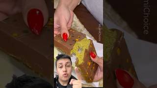 Kimler benim gibi tepki verdi dubaichocolate chocolate food dessert tepki dubaiçikolatası [upl. by Hallie62]