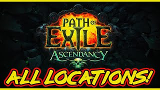 POE All Trials of Ascendancy Locations Normal Cruel Merciless amp Eternal labyrinth All Locations [upl. by Tina]