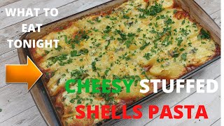 Extra Extra CHEESY Stuffed Shells Pasta with Ricotta and Spinach [upl. by Evans]