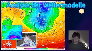 Erster Wintereinbruch Schneefall bis ins Tiefland Weiter Sturmgefahr Analyse Wetterkarten wetter [upl. by Anaehr1]