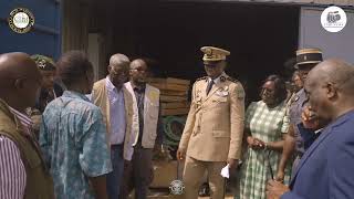 Visite présidentielle à la ferme de Ntoum Relance agricole sur 500 hectares [upl. by Elvia]