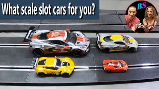 Slot Cars 124 132 143 HO Scale WHATS BEST FOR YOU [upl. by Raquela868]