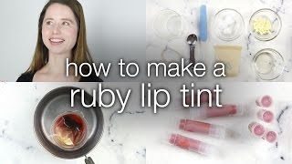 How to Make DIY Ruby Lip Tint [upl. by Asia]