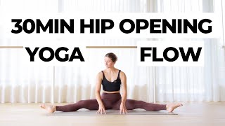 30Min Intermediate Yoga For Tight Hips [upl. by Ludeman938]