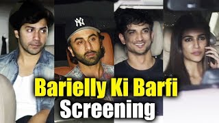 Bareilly Ki Barfi Movie Screening  Ranbir Kapoor Varun Dhawan Kriti Sanon Sushant Singh Rajput [upl. by Aihsak]