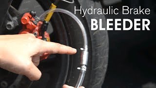 How to bleed your motorcycle brakes easy using a one way valve  1 person operate [upl. by Oibaf]