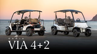 GARIA VIA 42 in PEARL WHITE  Luxury Golf Car [upl. by Htennek]