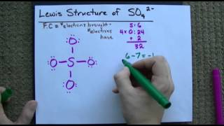 Lewis Structure of SO42 Sulfate CORRECT [upl. by Namyaw]