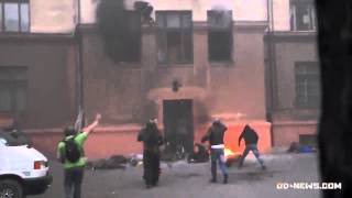 18  Odessa Ukrainian nationalists Finishes jumping people from a burning building [upl. by Phoebe]