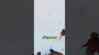 When the vis turns to sht 😅 skiing japan mountains snow powderskiing snowboarding winter [upl. by Eikciv]