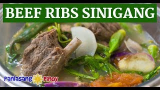 How to Cook Beef Ribs Sinigang Beef Soup or Sinigang na Baka [upl. by Ayotal816]