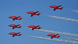 RED ARROWS  Springhawk 2024  9x Aircraft Full Display [upl. by Dorsman]