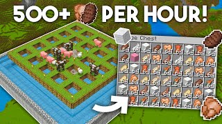 AFK Food Farm in Minecraft Bedrock 121 MCPEXboxPS4Nintendo Switch [upl. by Kcir]