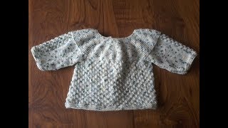 Tuto tricot  tricoter une brassière bébé graine dorme [upl. by Sundberg]