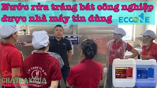 Lý do nhà máy thường lựa chọn nước rửa tráng bát công nghiệp được Eco One Việt Nam phân phối [upl. by Naillil62]