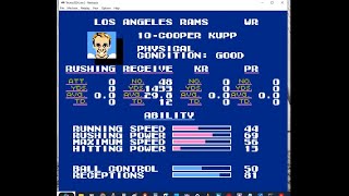 Tecmo Super Bowl 2024 Game Of The Week Pro Bowl Team Rosters And Regular Season Player Statistics [upl. by Shelia]