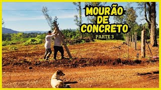 Como fazer MOURÃO DE CONCRETO pt3  Colocando os primeiros [upl. by Sueaddaht515]