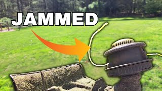 How to Fix a Ryobi Weed Eater With a Jammed String [upl. by Warchaw]