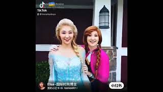 4K Frozen SingAlong Celebration  Elsa  Let it Go  Hollywood Studios Disney World shorts [upl. by Nairadas]