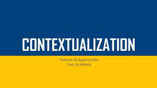 Introduction to Contextualization [upl. by Airbas]