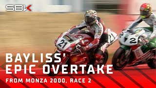 Troy Bayliss goes from 5th to 1st in ONE corner 🚀  Monza WorldSBK 2000 [upl. by Notserp79]