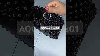 How to make a crystal pearl bag handmade crystalbag [upl. by Anemolihp]