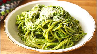 Spaghetti mit Grünkohl Pesto 💚  So lecker einfach amp einfach  Canans Rezepte [upl. by Koerner]