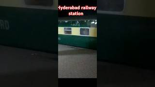 Hyderabad railway station indianrailways railway travel wap7 train [upl. by Atikan]