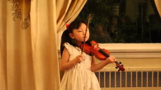 F Küchler Concertino in G op 11 Mov 1  Jessica Jeon 5 yrs old [upl. by Brunell298]