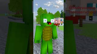 Mikey Girl Team VS JJsis Team Sorry Kiss Battle  Baby zombie minecraft shorts [upl. by Odell619]