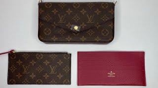 Louis Vuitton Pochette Félicie in Monogram •Fuchsia [upl. by Dorsy]