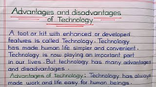 Advantages and disadvantages of Technology  20 advantages and disadvantages of technology [upl. by Jar]