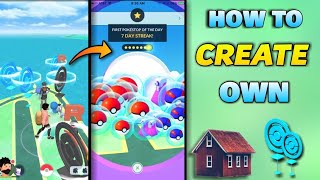 How to create own pokestop in 2021  create pokestop without level 40  make pokestop at home [upl. by Nwahsram]