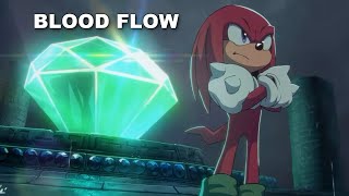 SONIC KARAOKE SING ALONG Sonic Frontiers  Blood flow  Knuckles Mvt Gaby Borro [upl. by Alemrac]