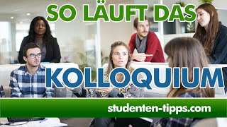 Kolloquium  Verteidigung der Bachelorarbeit und Masterarbeit  Wie läuft das ab StudentenTipps [upl. by Aivull155]