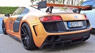 Audi R8s Prior Design Acceleration Revs Sound [upl. by Ahtel74]