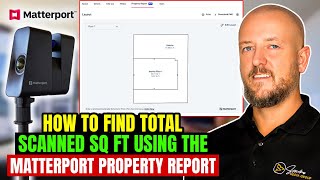 How To Estimate scanned sq ft from a Matterport Tour [upl. by Llenrev]