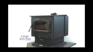 US Stove Wood Stove  123000 BTU EPACertified Model 3000 [upl. by Nelleyram]