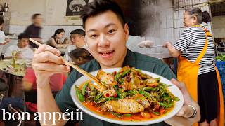 China’s Street Restaurants With No Menu But Legendary Food  Street Eats  Bon Appétit [upl. by Hareehahs181]