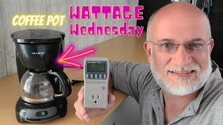 Wattage Wednesday Coffee Pot Electricity Usage [upl. by Anaitit]