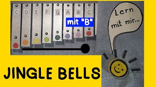 Jingle bells Glockenspiel lernen  Anleitung für Kinder  Weihnachtslied [upl. by Ylrebmik]