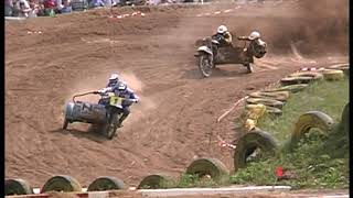 Sidecar motocross racing World championship Ķegums 1999 Latvija [upl. by Araek]