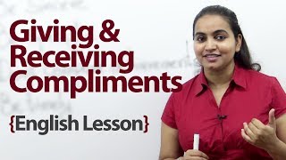 Giving and receiving compliments  Interdemiate English lesson [upl. by Meli]