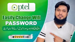 How to Change PTCL Wifi Password in Mobile PC Laptop 2021 Reset Modem Router Name [upl. by Avehsile]